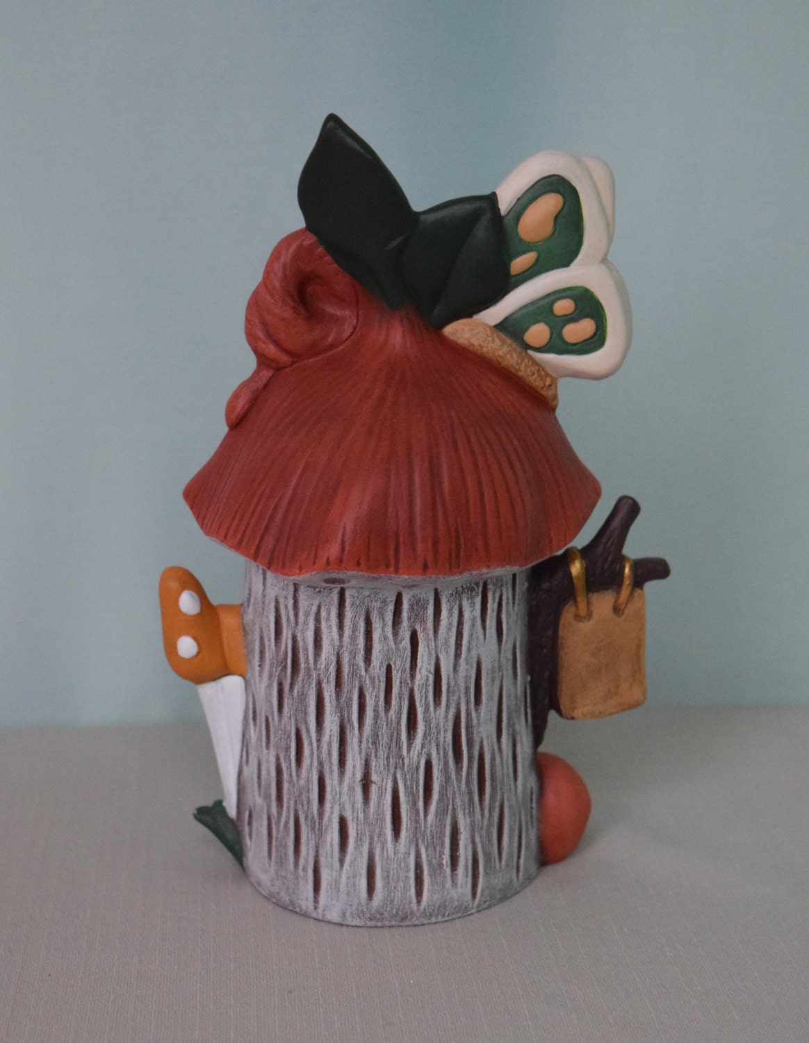 Magical Woodland Butterfly Fairy House: Illuminated Tealight Holder for Garden Decor & Gifts