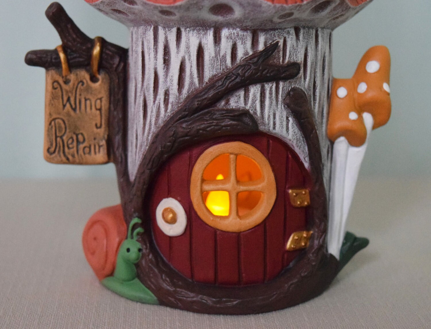 Magical Woodland Butterfly Fairy House: Illuminated Tealight Holder for Garden Decor & Gifts