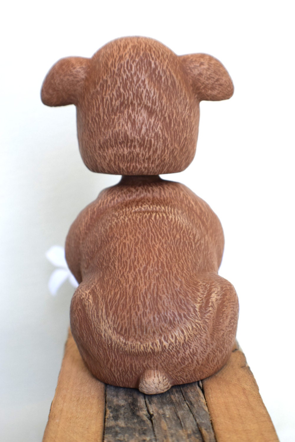 Ceramic Bull Dog Bobblehead | Bobblehead Baby Shower Gift | Bulldog Nursery Decor | Bobble Head Baby Room Puppy |
