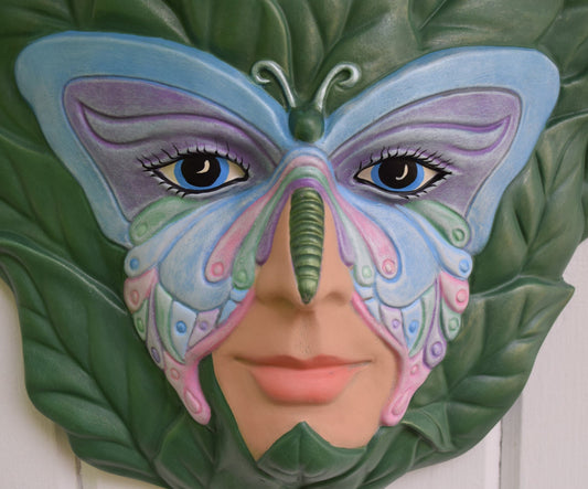 butterfly mask face decorative wall hanging plaque