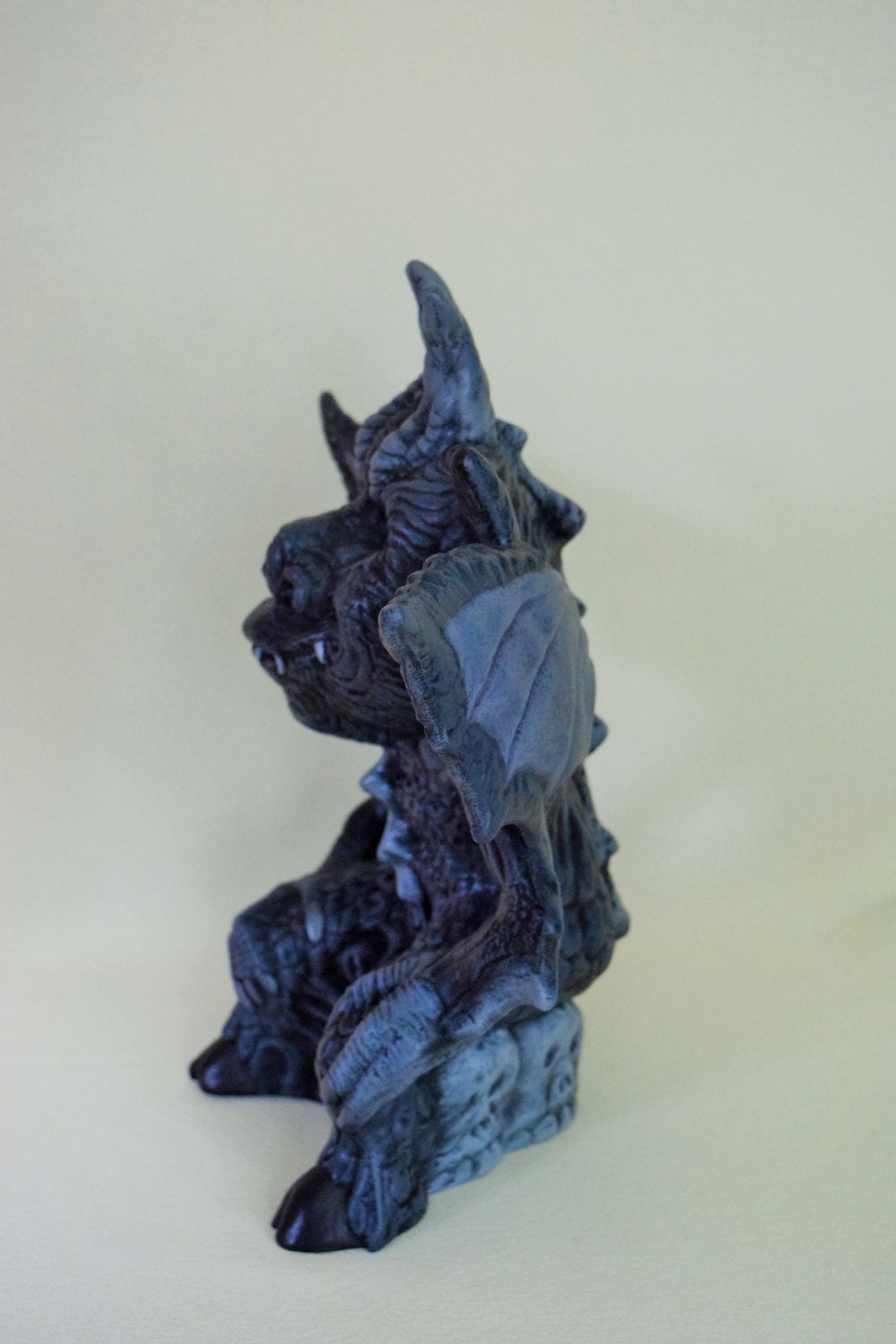 For Stephen - Ceramic Winged Gargoyle Statue: Medieval Protector Figurine, Halloween Decor, Collectible Gift