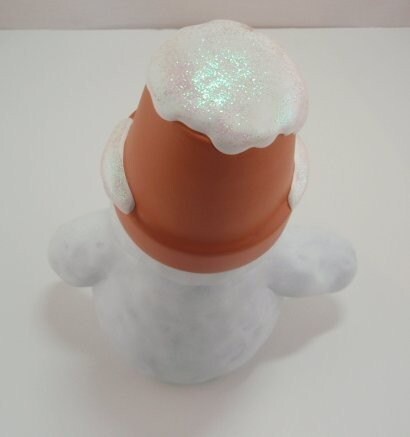 Snowman with a Garden Pot Hat