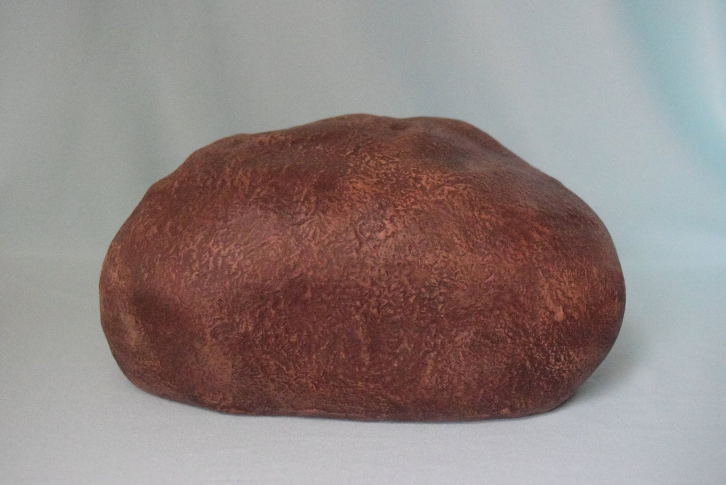 Quirky Ceramic Rock Face Garden Sculpture - Unique Yard Art with Green Eyes - Father's Day Gift