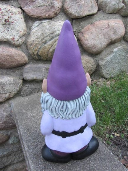 Cute Ceramic Garden Gnome Statue: Outdoor Yard Art Figurine for Spring & Summer Decor