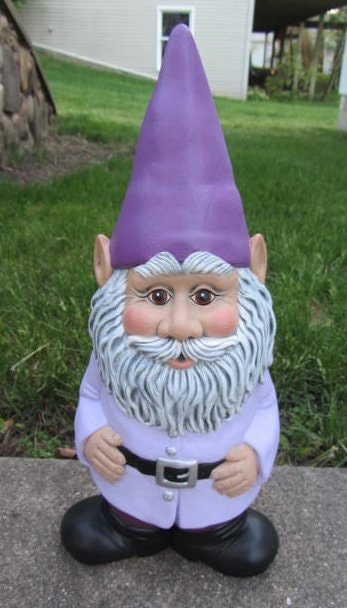 Cute Ceramic Garden Gnome Statue: Outdoor Yard Art Figurine for Spring & Summer Decor