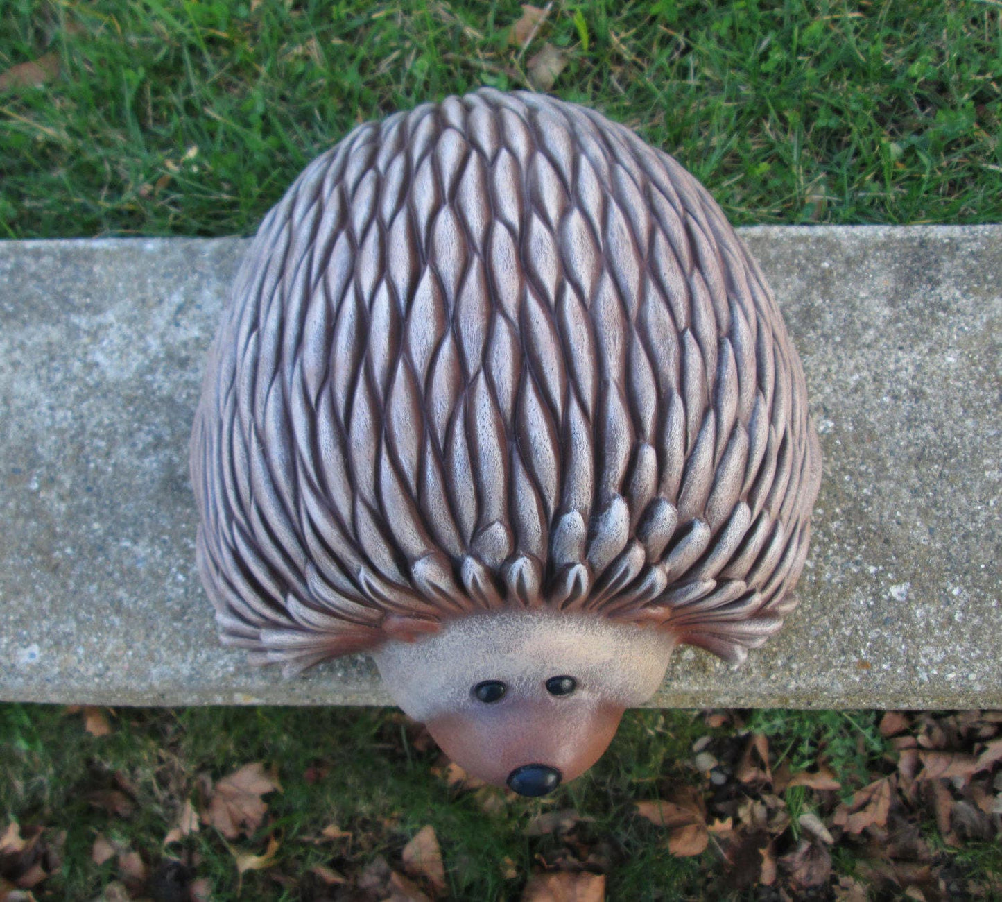 Hedgehog - Yard Art - Garden Art - Lawn Ornament - Ceramic hedgehog Statue - Hedgehog Home Decor - Garden Decor - Ready to ship gift idea
