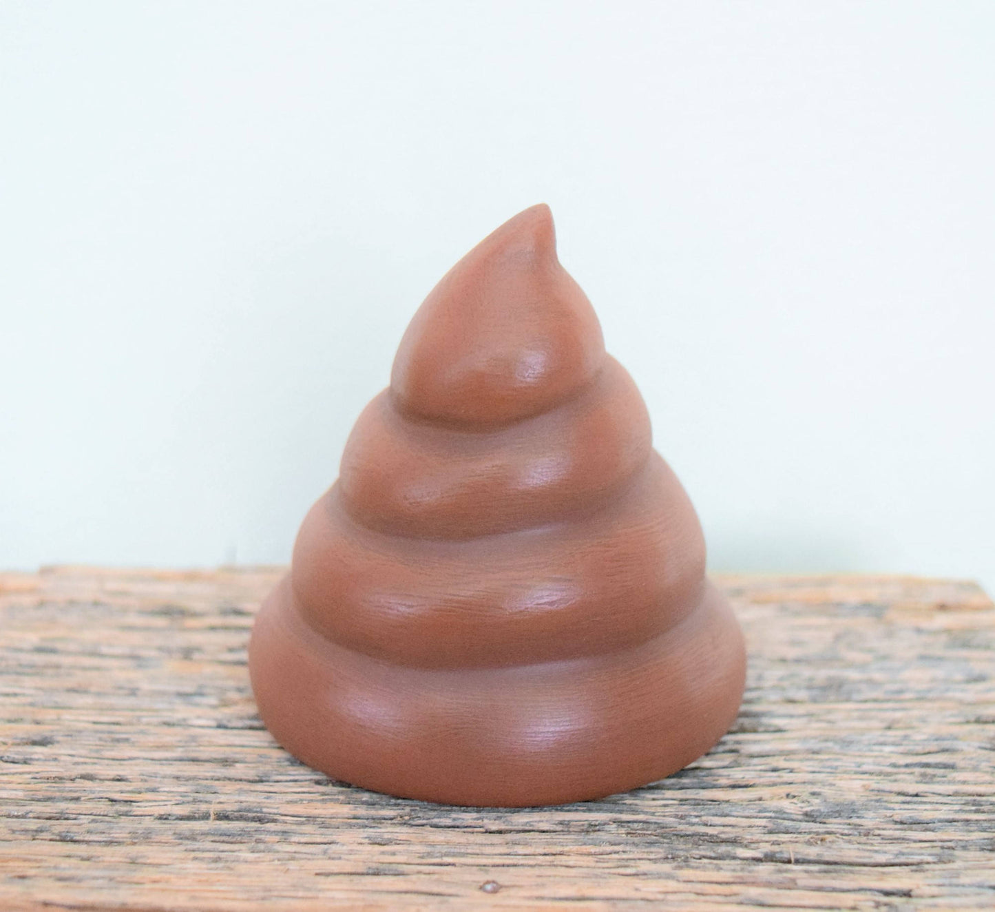 Ceramic Poop Emoji Decor: Funny Bathroom Gag Gift, Birthday Party Favor, Cake Topper, Sparkly Brown Decoration