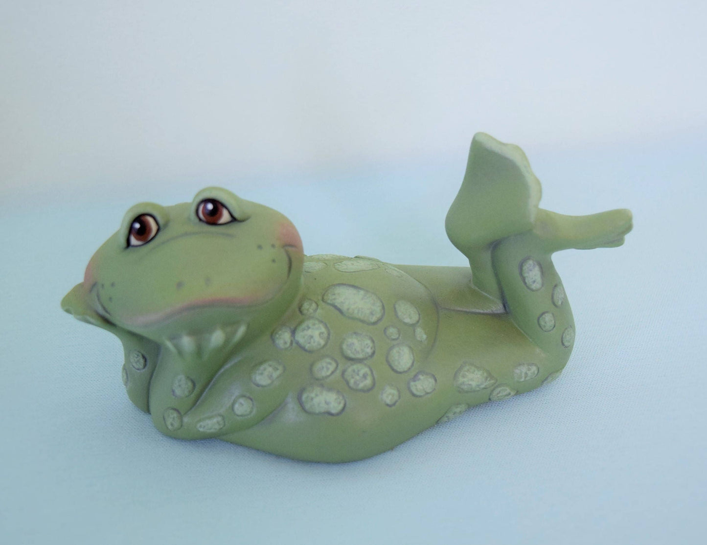 Ceramic Frogs - Set of 3 frogs Yard Art - Spring Decor - Mothers Day Gift
