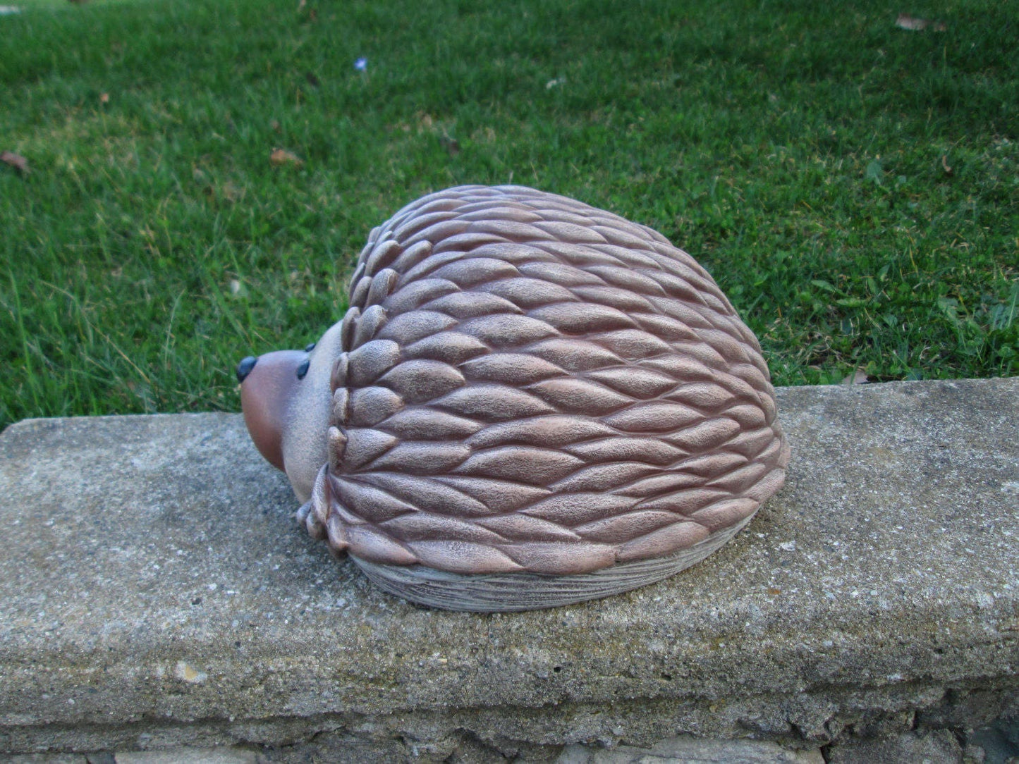 Hedgehog - Yard Art - Garden Art - Lawn Ornament - Ceramic hedgehog Statue - Hedgehog Home Decor - Garden Decor - Ready to ship gift idea