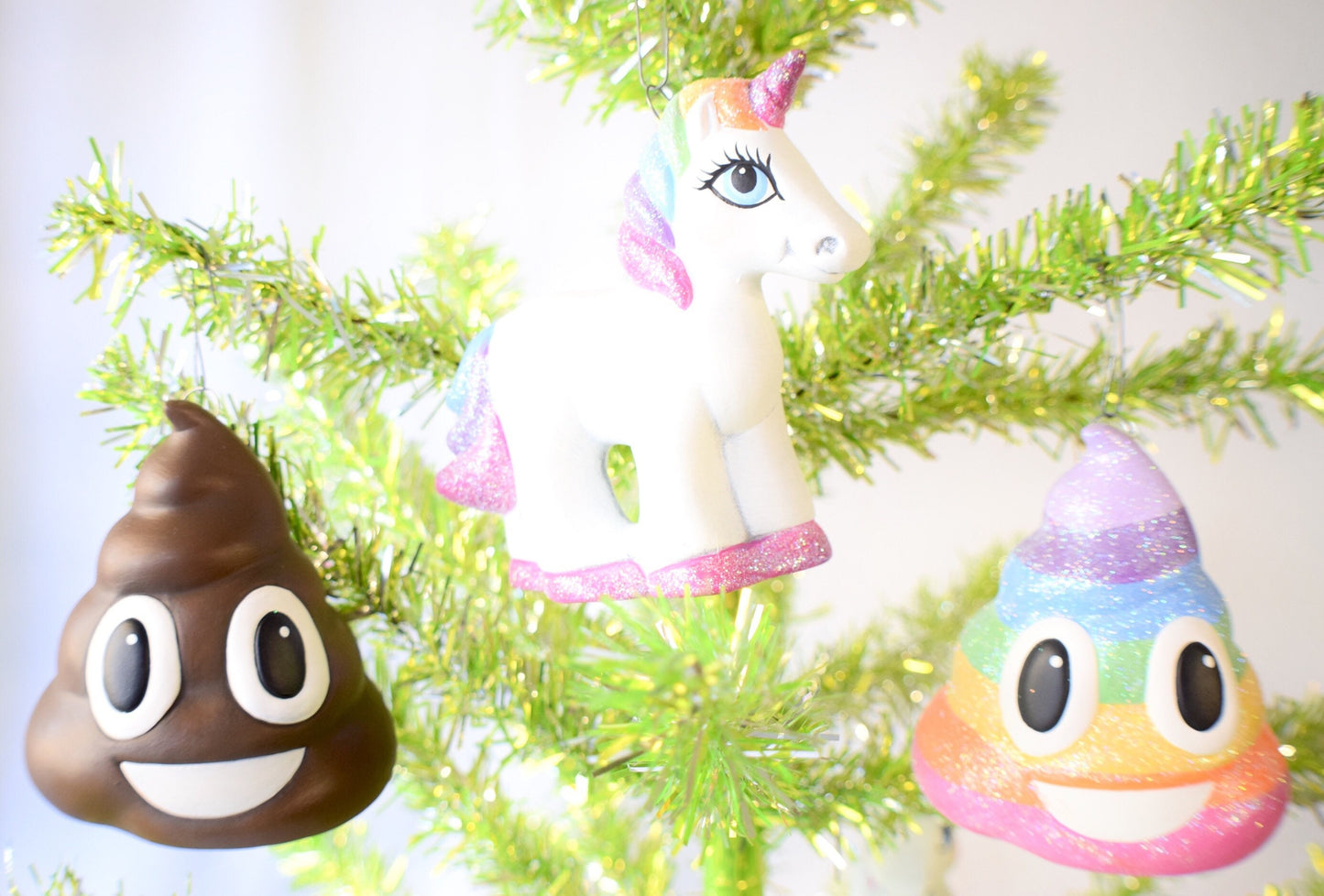 Unicorn | Christmas Ornament | Ceramic | Holiday Collection | Christmas Decorations | Emoji | Gift For Her - Teresa's Ceramics