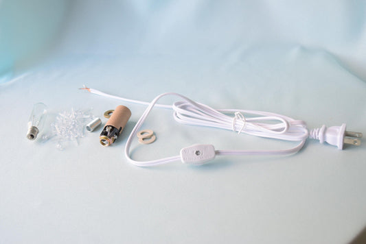 Wiring Kit - Light bulb - 25 watt bulb - Christmas tree supplies - Replacement light bulb - Cord and Socket - Wiring for Christmas tree - Teresa's Ceramics
