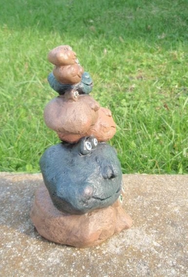 Stack of Stones - Yard Art - Garden Decor - Gifts under 25 - Outdoor decor - Rock Art - Stack of rocks - Pile of Pebbles - Gift for him