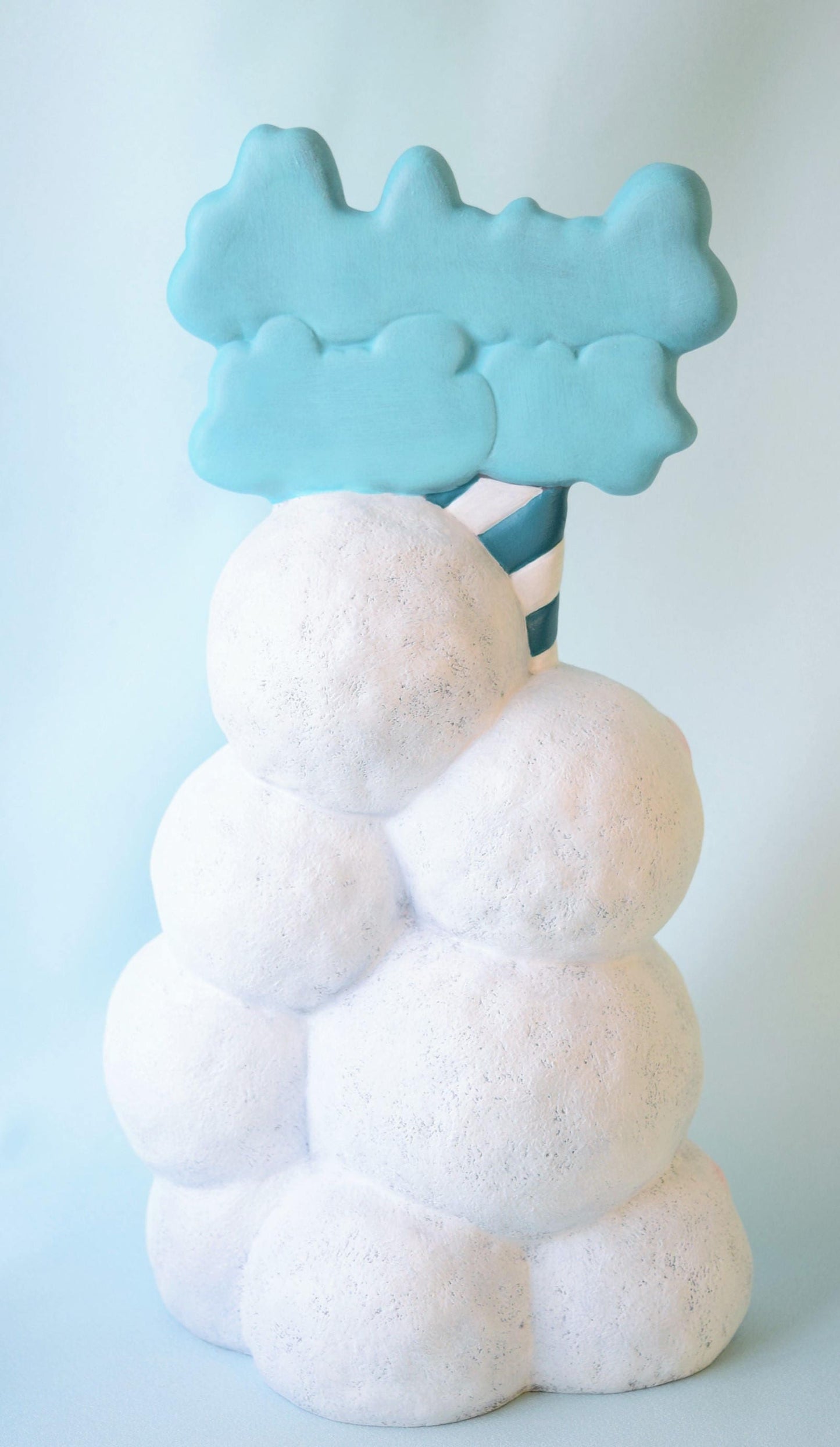 Handcrafted Ceramic Snowball Decorations: Charming Winter Centerpiece for Christmas & Holiday Decor