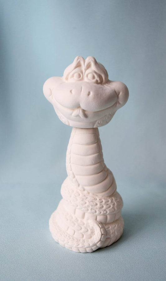 DIY Ceramic Bobblehead Snake: Paint-Your-Own Craft Kit for Kids, Parties & Valentine's Day Fun