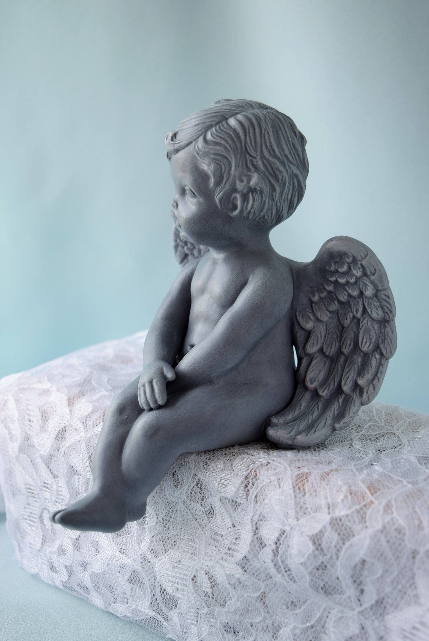 Cherub Statue - Valentines Decor - Valentines Day Gift for her - Cherub Figurine - Cupid Decor - Baby Angel Figurine - Angel Decor