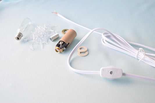 Wiring Kit - Light bulb - LED bulb - Christmas tree supplies - Replacement light bulb - Cord and Socket - Wiring for Christmas tree