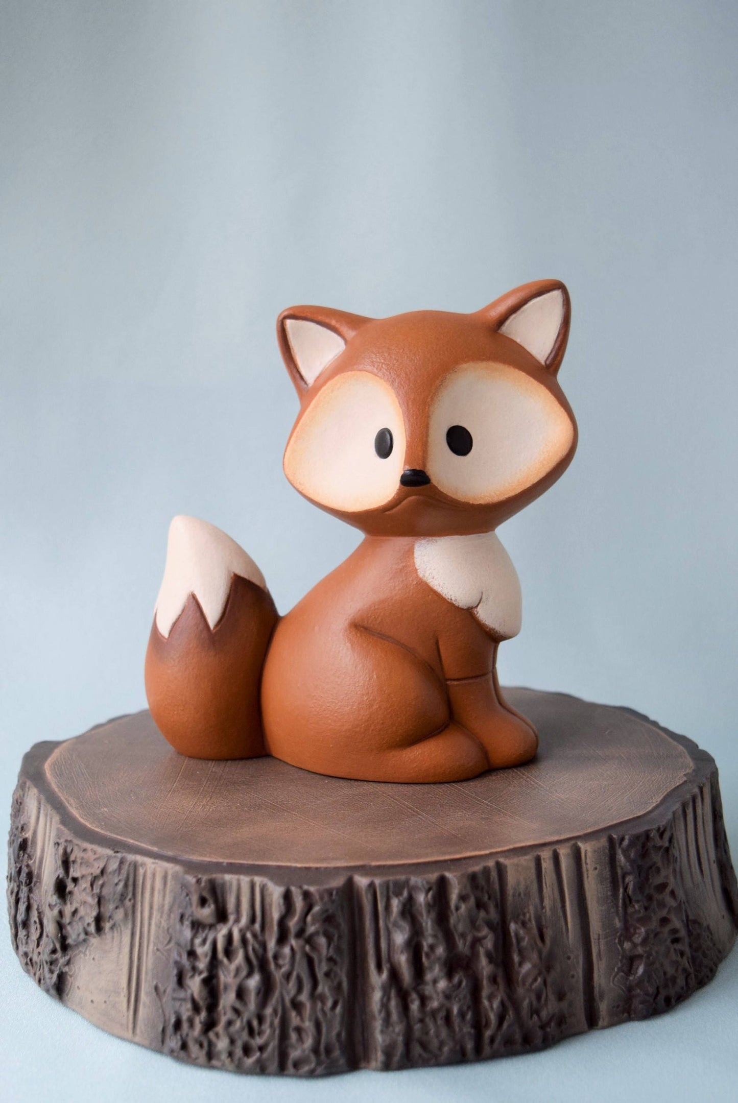 Ceramic Fox - For Fox Sake - Fox Home Decor - Fox Yard Art - Cute Fox - Woodland animal - Fox Baby Shower Decorations - Fox Baby gift -