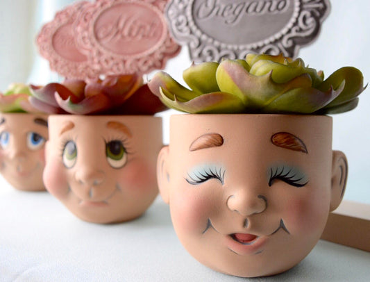 Flower Pot - House Warming Gift - Wedding Gift - Ceramic Planter - Pottery - Garden Decor - Country Wedding Decor - Shabby Chic Decor -