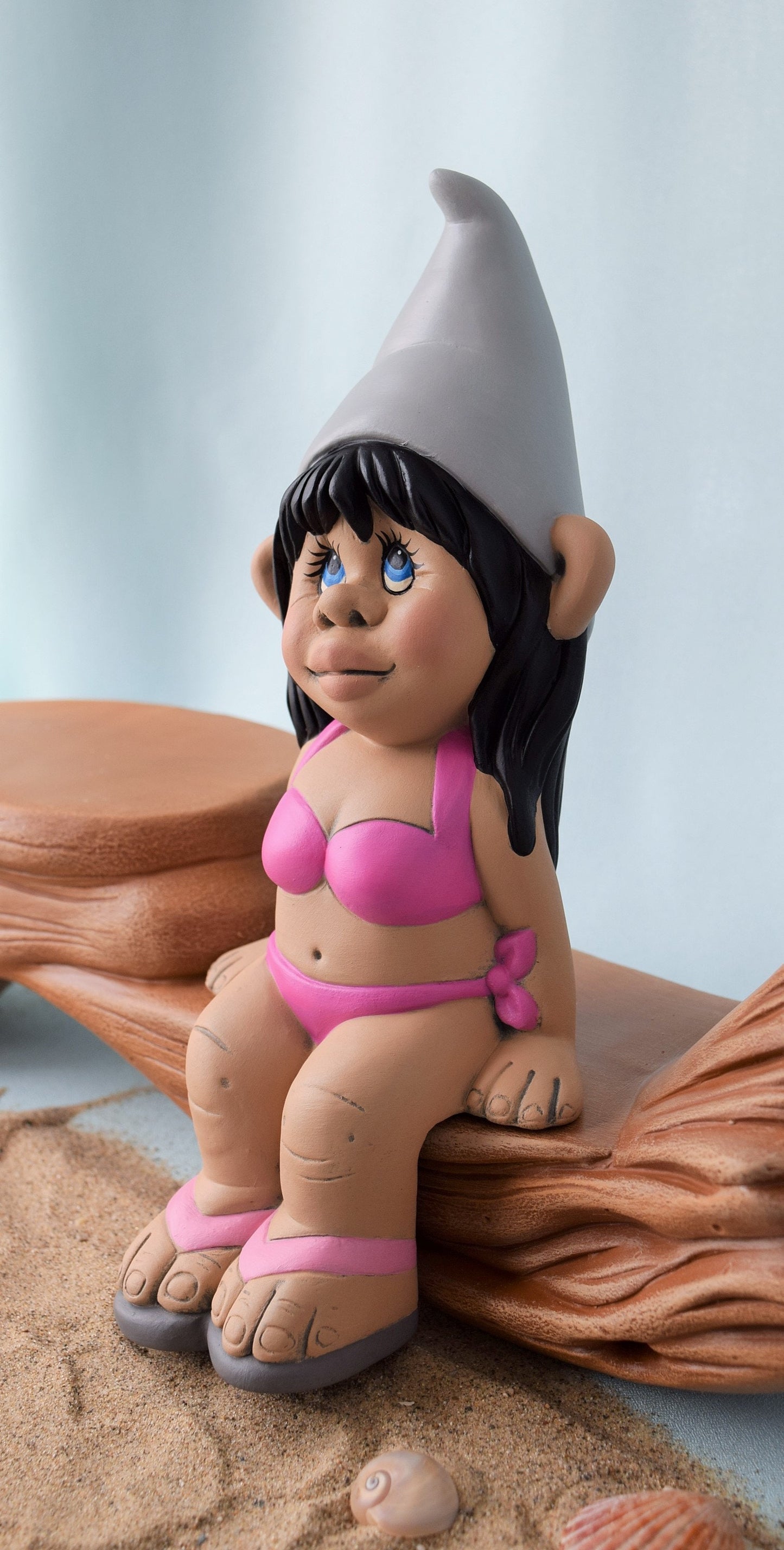 Gnome | Lake House Decor | Beach House | Tropical Gnome | Bathing Suit Gnome | Gnome Girl | Flip Flop Gonk