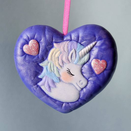 Unicorn - Necklace - Emoji - Unicorn Pendant - Birthday Gift - Easter Gift - Rainbow Jewelry - READY TO SHIP - Heirloom - whimsical - gift