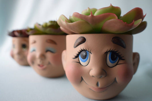 Flower Pot - House Warming Gift - Wedding Gift - Ceramic Planter - Pottery - Garden Decor - Country Wedding Decor - Shabby Chic Decor -