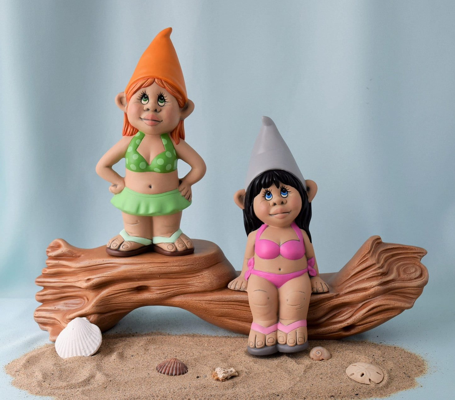 Adorable Beachside Gnome Figurine | Summer Bikini Gonk | Lakehouse Decor | Cottage Gift for Her