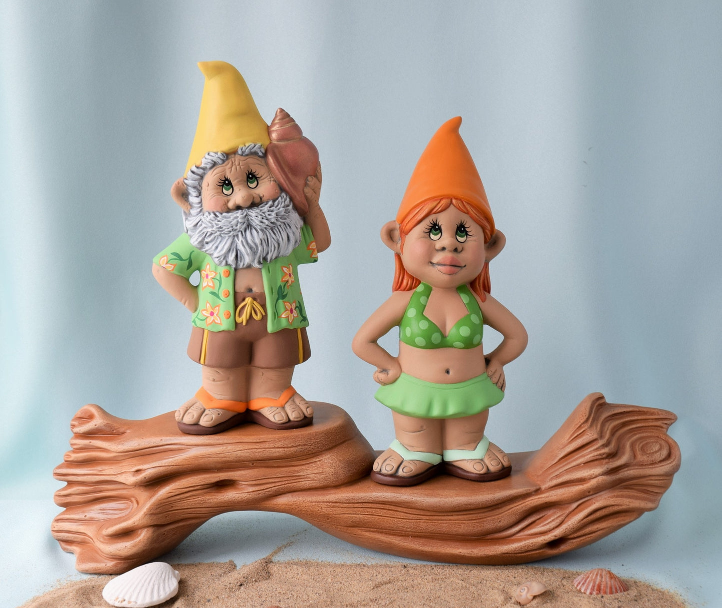 Adorable Beachside Gnome Figurine | Summer Bikini Gonk | Lakehouse Decor | Cottage Gift for Her
