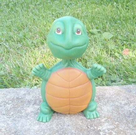 Bobble Head Turtle - Ceramic Bobble Head - Hand Painted Nursery Decor | Baby Shower Gift | Bobblehead Baby Room Decor