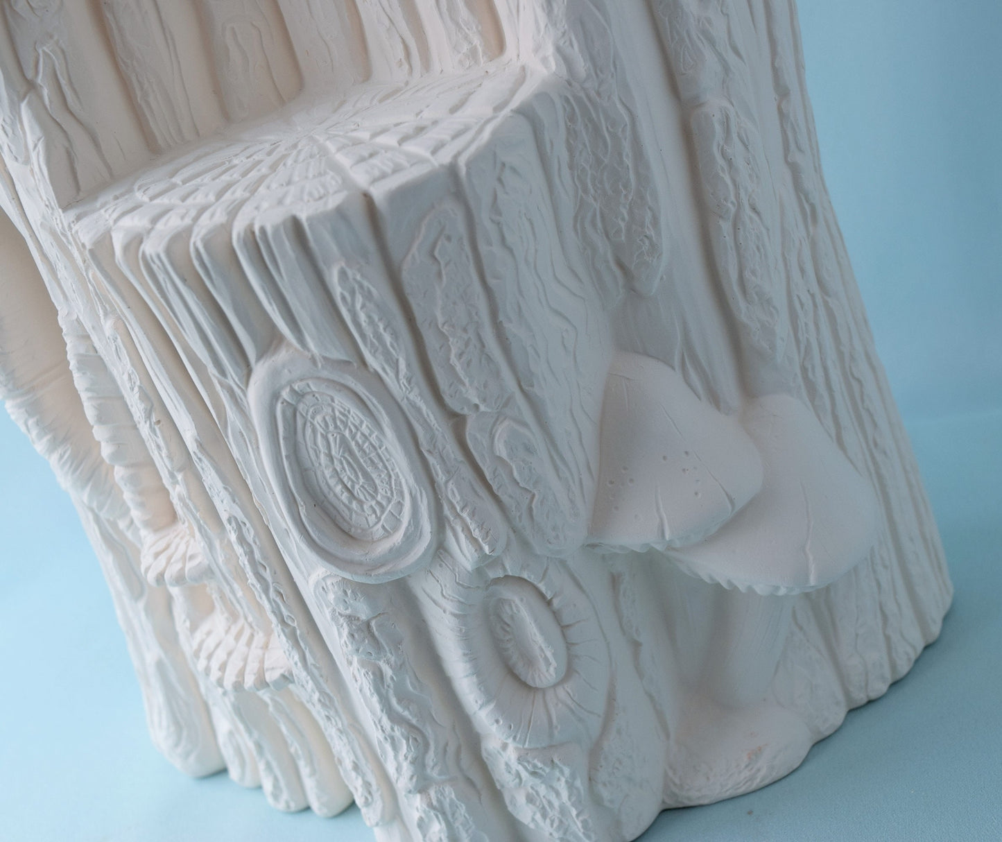 Ceramic Bisque - Wood Stump - Ready to Paint - Wooden Stump Stand - Woodland Display - DIY ceramic project - Ceramic bisque - Display stand