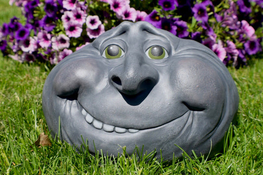 Large Garden Rock - Cute Rock Art - Outdoor Decor - Country Wedding - Garden Boulder - Housewarming gift - Shabby Chic