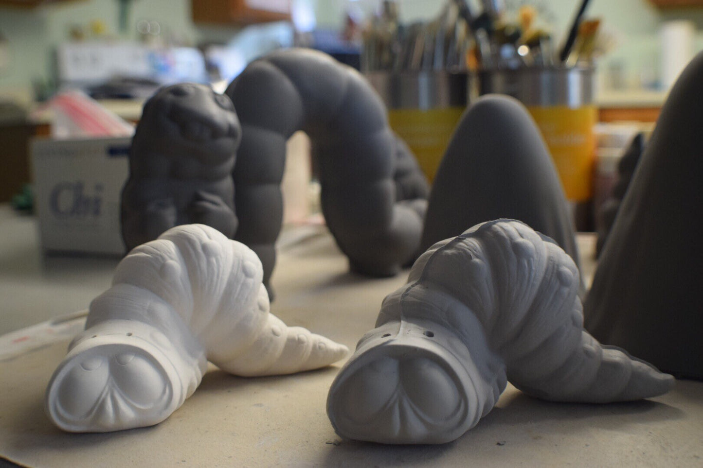 Organic garden Worm - Teresa's Ceramics