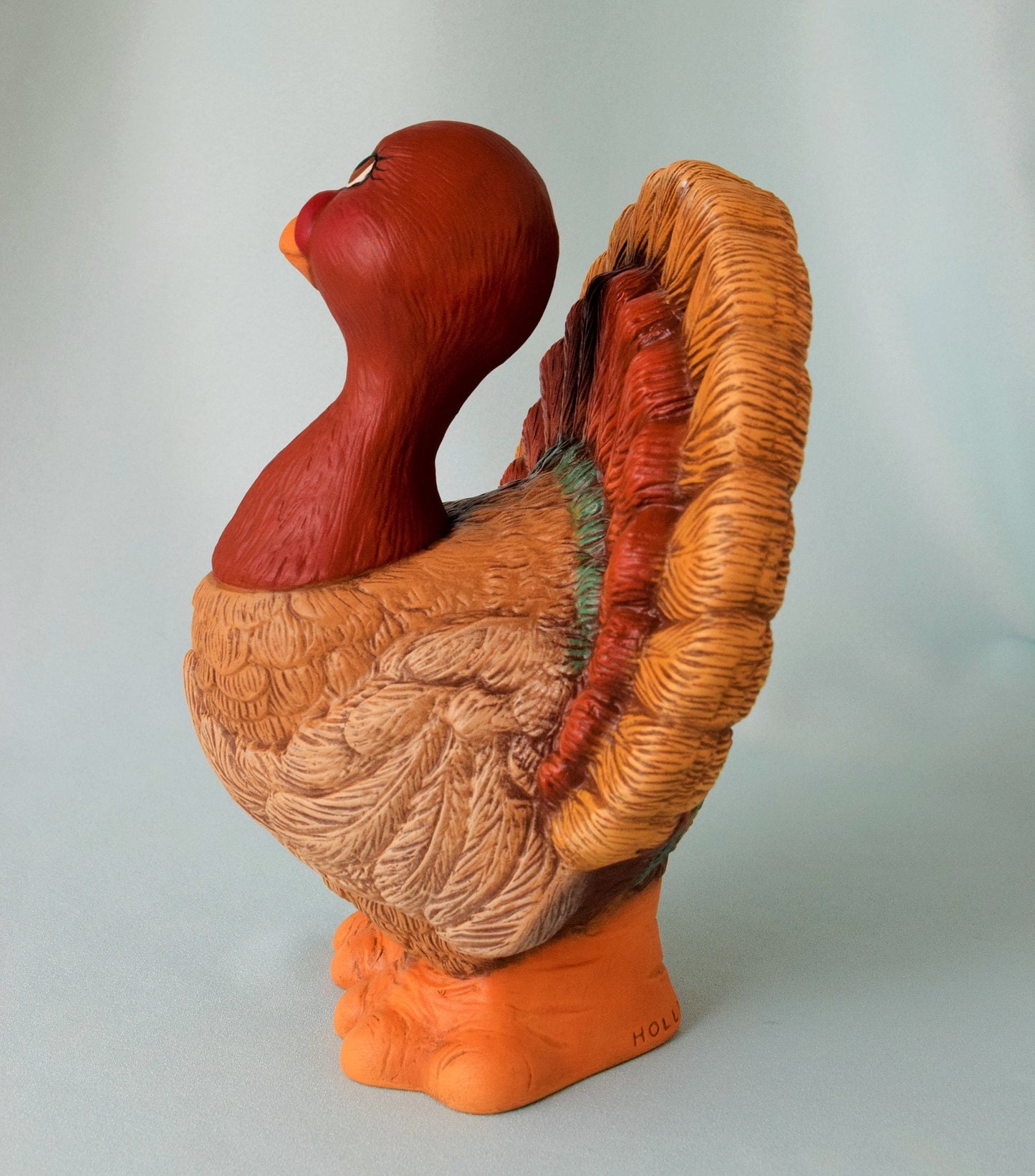 Festive Ceramic Turkey Centerpiece - Thanksgiving Table Decor for Autumn Gatherings & Holiday Celebrations