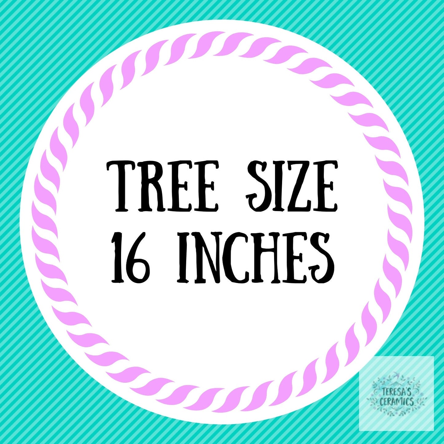 16-inch Slim Ceramic Christmas Tree Bisque - DIY Village Painting Project - Ready to Paint