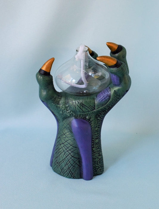 Dragons Claw Oil Lamp - Teresa's Ceramics