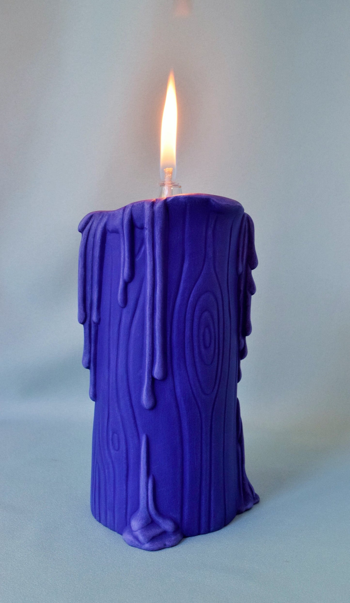 Creepy Purple Halloween dripping Candle Oil lamp