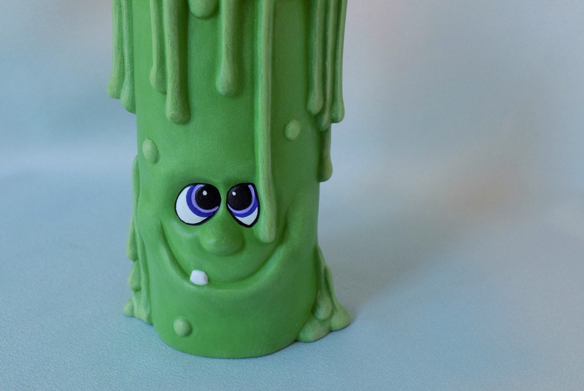 Goofy Green Halloween dripping Candle Oil lamp - Teresa's Ceramics