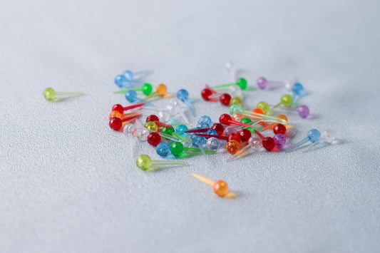 Multicolor Miniature Christmas Tree Pin Lights - 30 Vintage Ceramic Replacement Bulbs for Holiday Decor