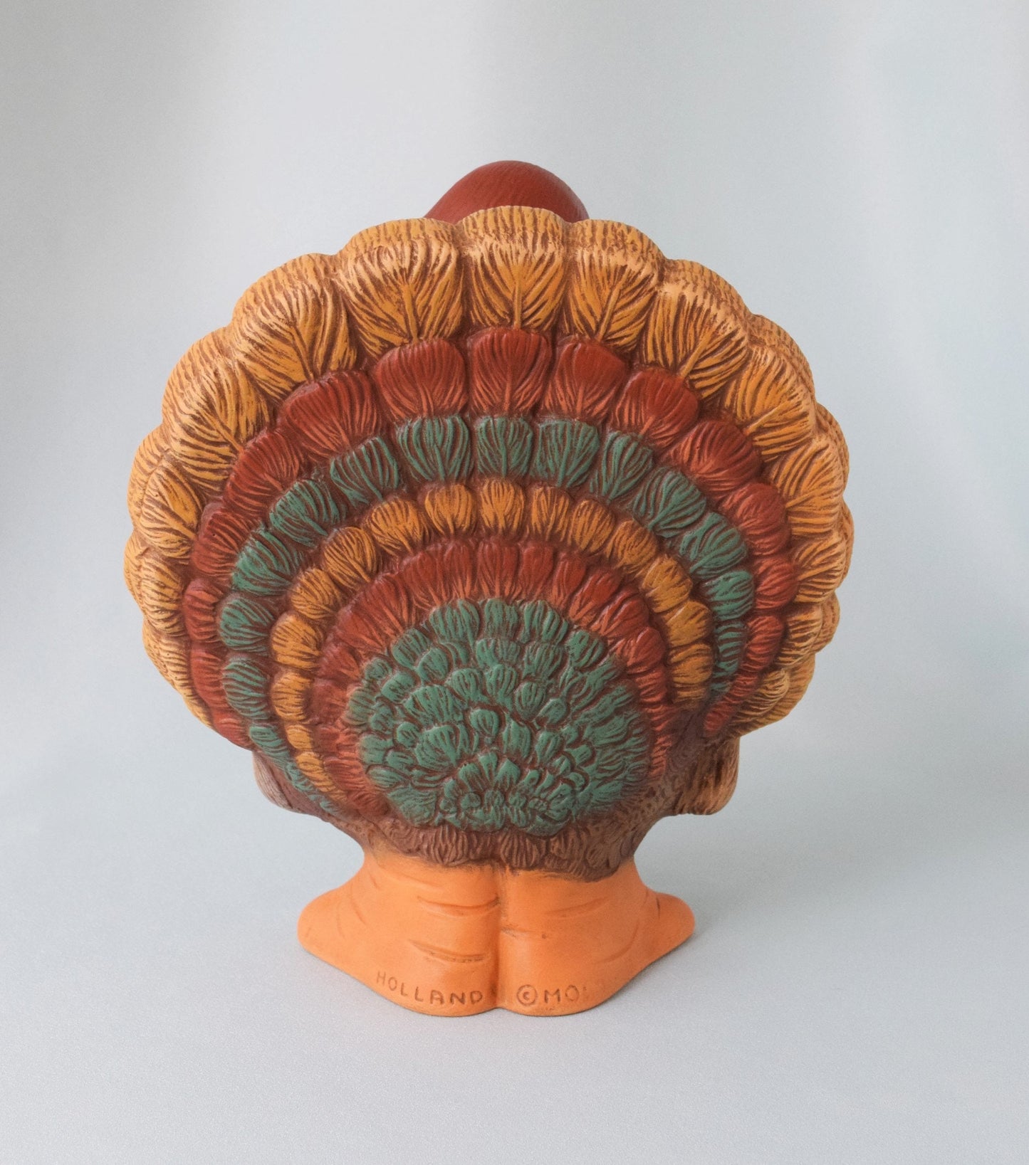 Festive Ceramic Turkey Centerpiece - Thanksgiving Table Decor for Autumn Gatherings & Holiday Celebrations