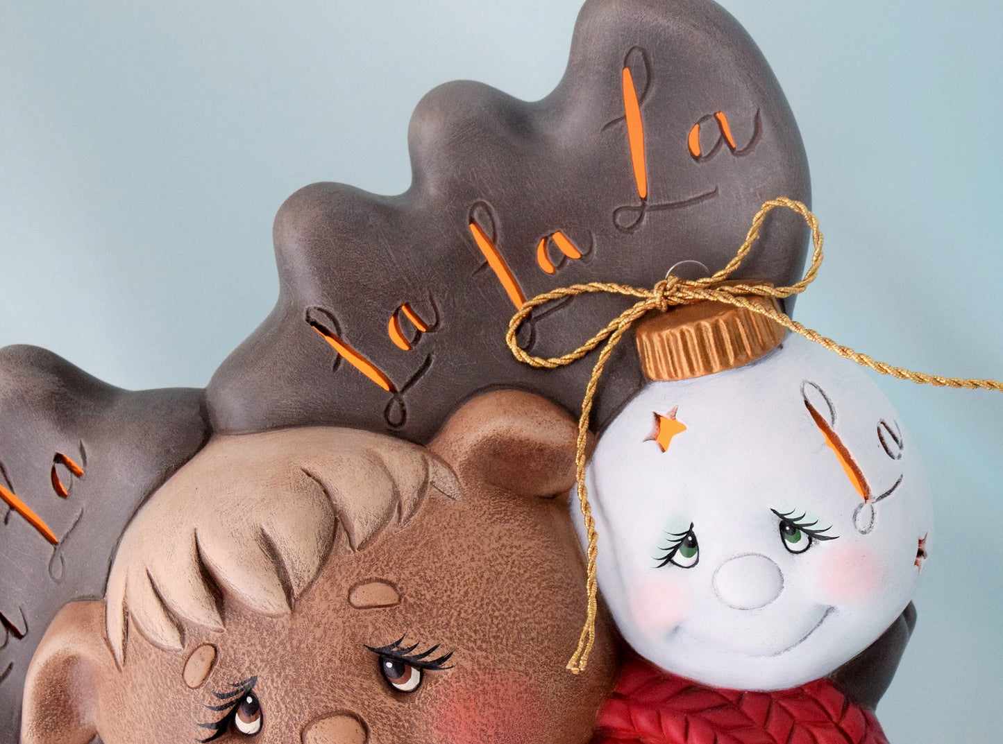 Christmas Holiday Moose lighted - Deck the Halls