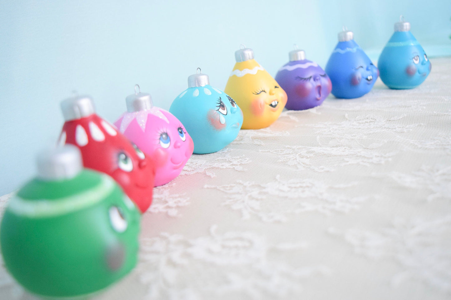 Vintage-Inspired Red Christmas Bulb Ornament with Sparkly Fairy Dust for Holiday Tree Decor