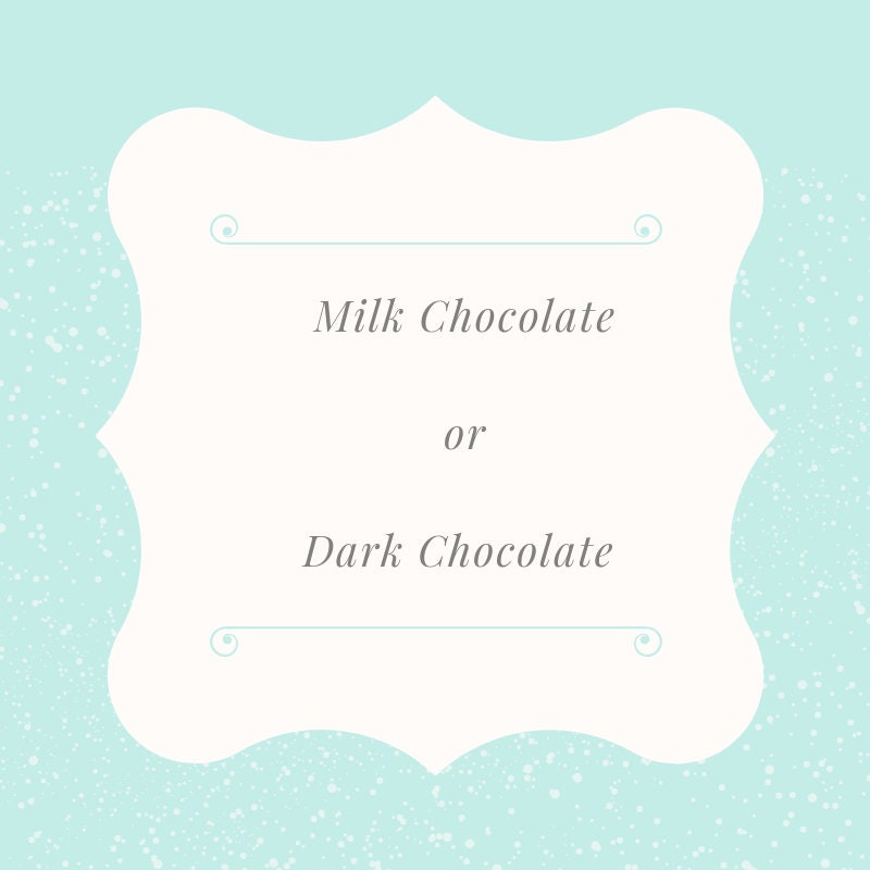 Ceramic Chocolate Bunny - Milk Chocolate or Dark Chocolate - 5 Inches Tall - Teresa's Ceramics