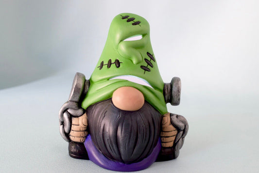 Frankenstein Ceramic Gnome - Teresa's Ceramics