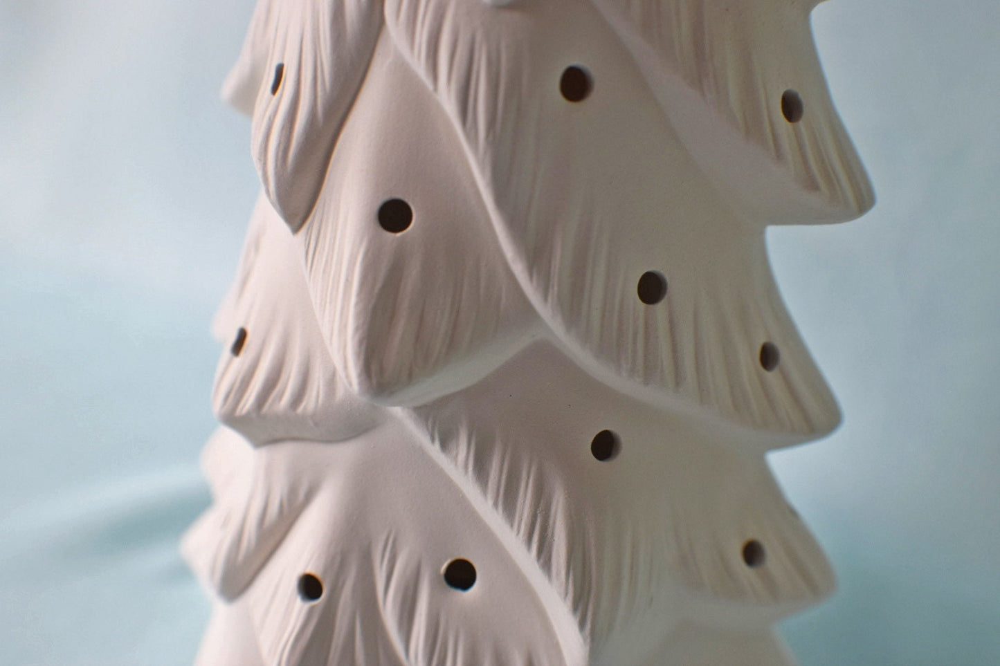 DIY Ceramic Bisque Wispy Pine Trees for Halloween, Christmas, and Winter Decor - Ready to Paint