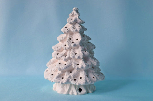 DIY Ceramic Christmas Tree | Small Bisque Tree | Ceramic Fur Tree - Teresa's Ceramics