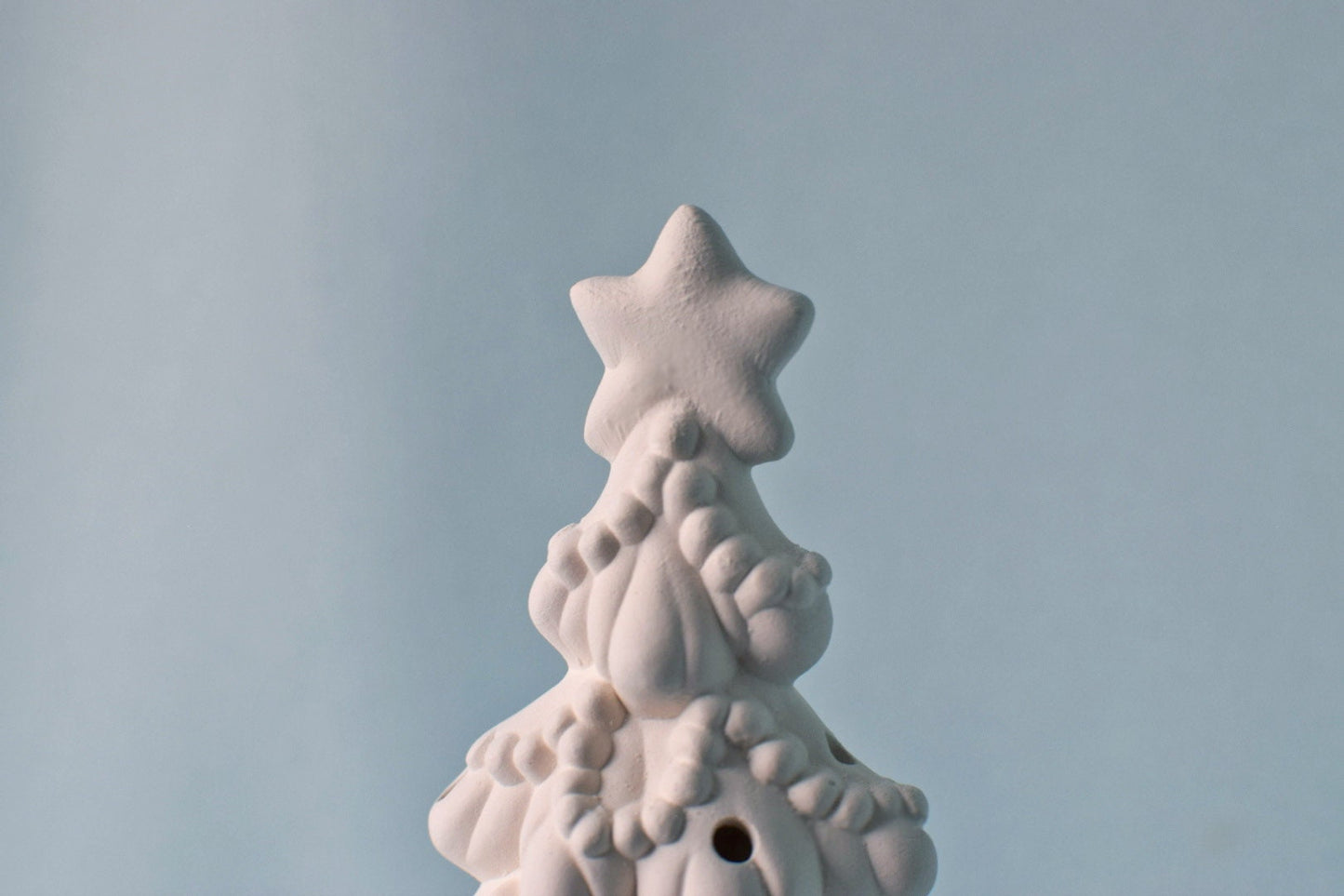 Birdhouse Ceramic Christmas Tree | Bisque | Ready To Paint | DIY