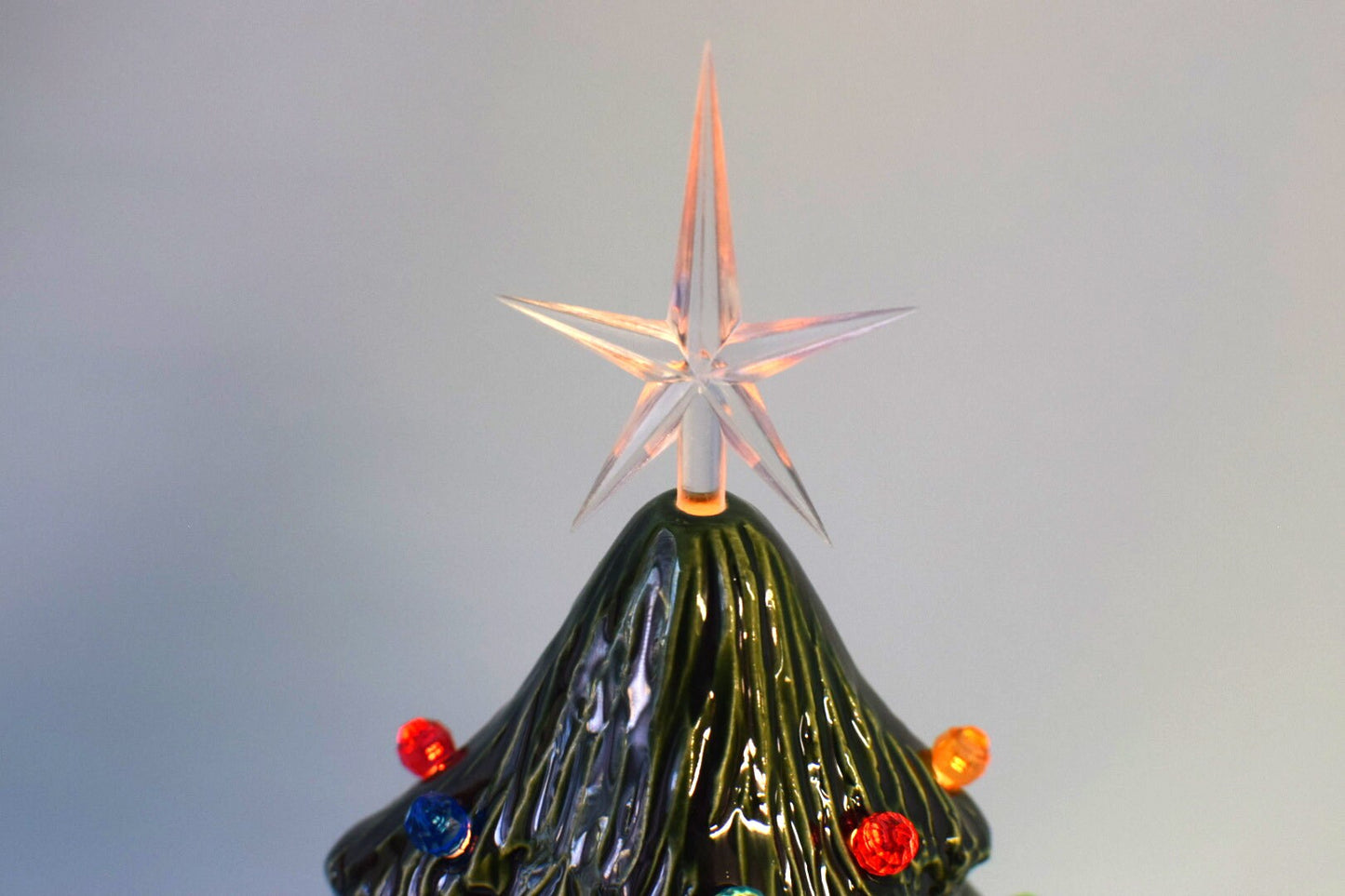 Ceramic Xmas Tree | Round Fur Style