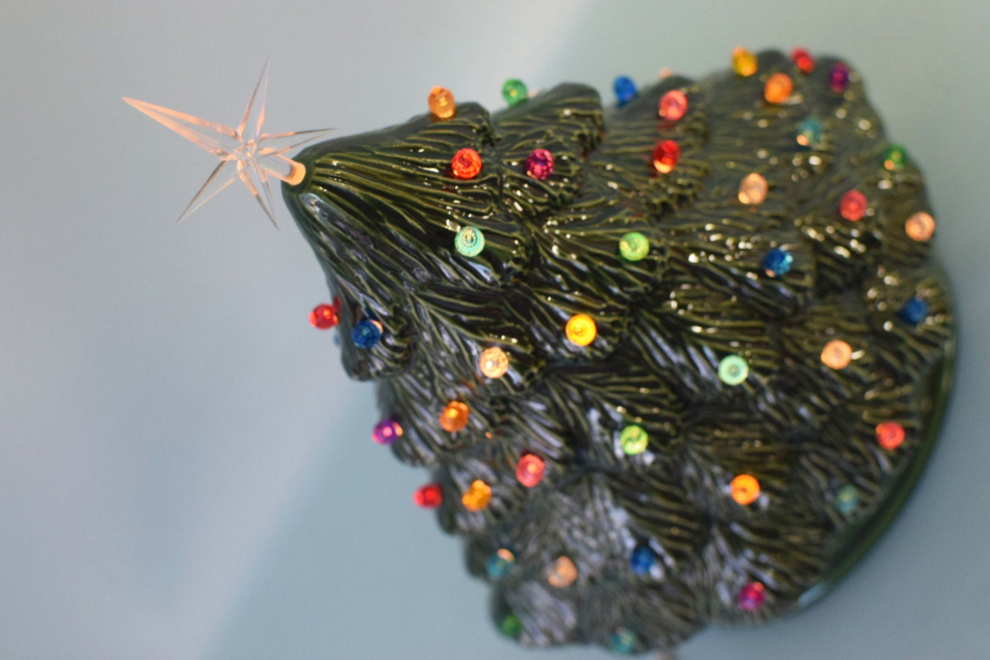 Ceramic Xmas Tree | Round Fur Style