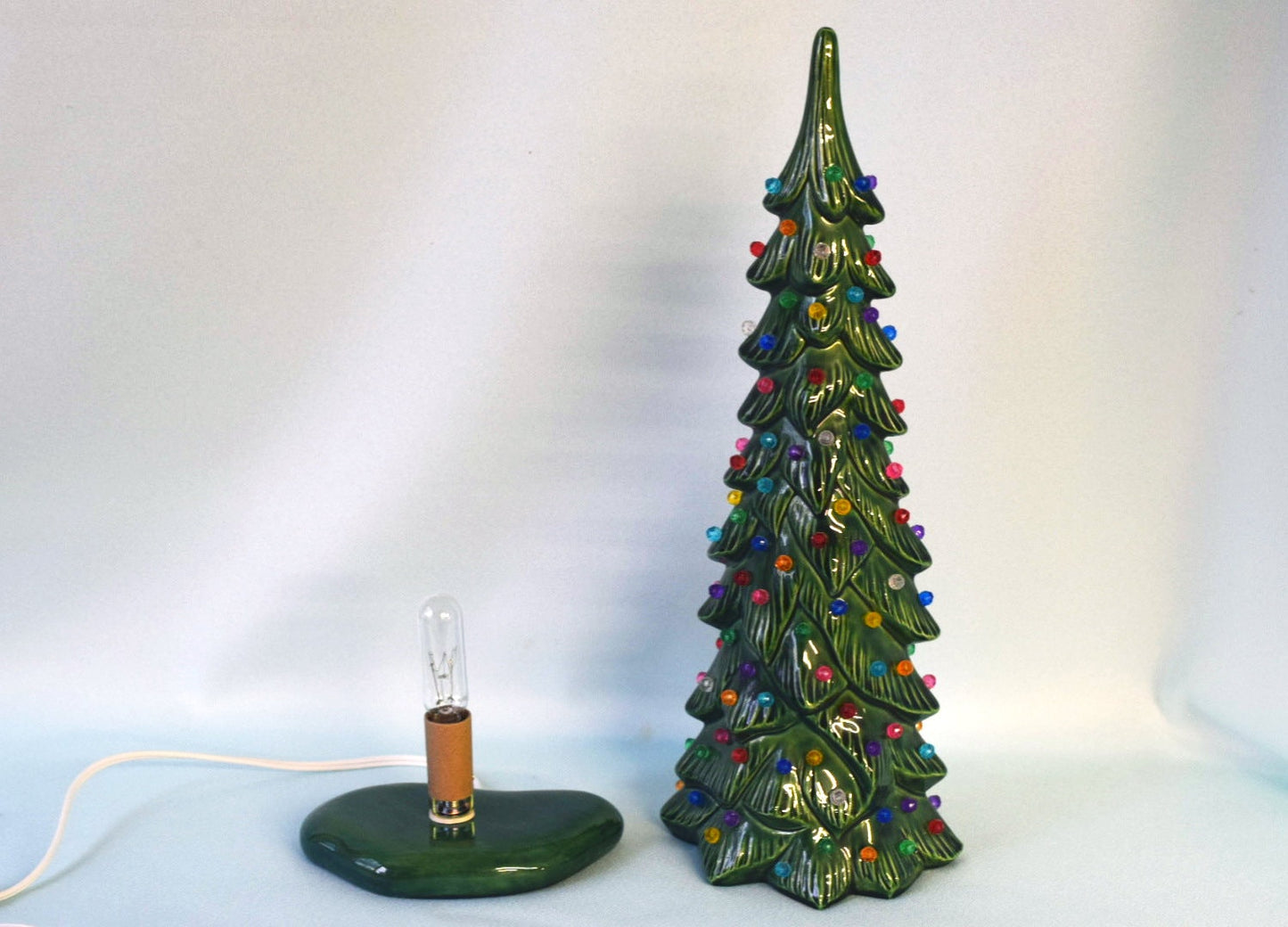 Multicolored Christmas Tree | Wispy Pine Style | Ceramic Light