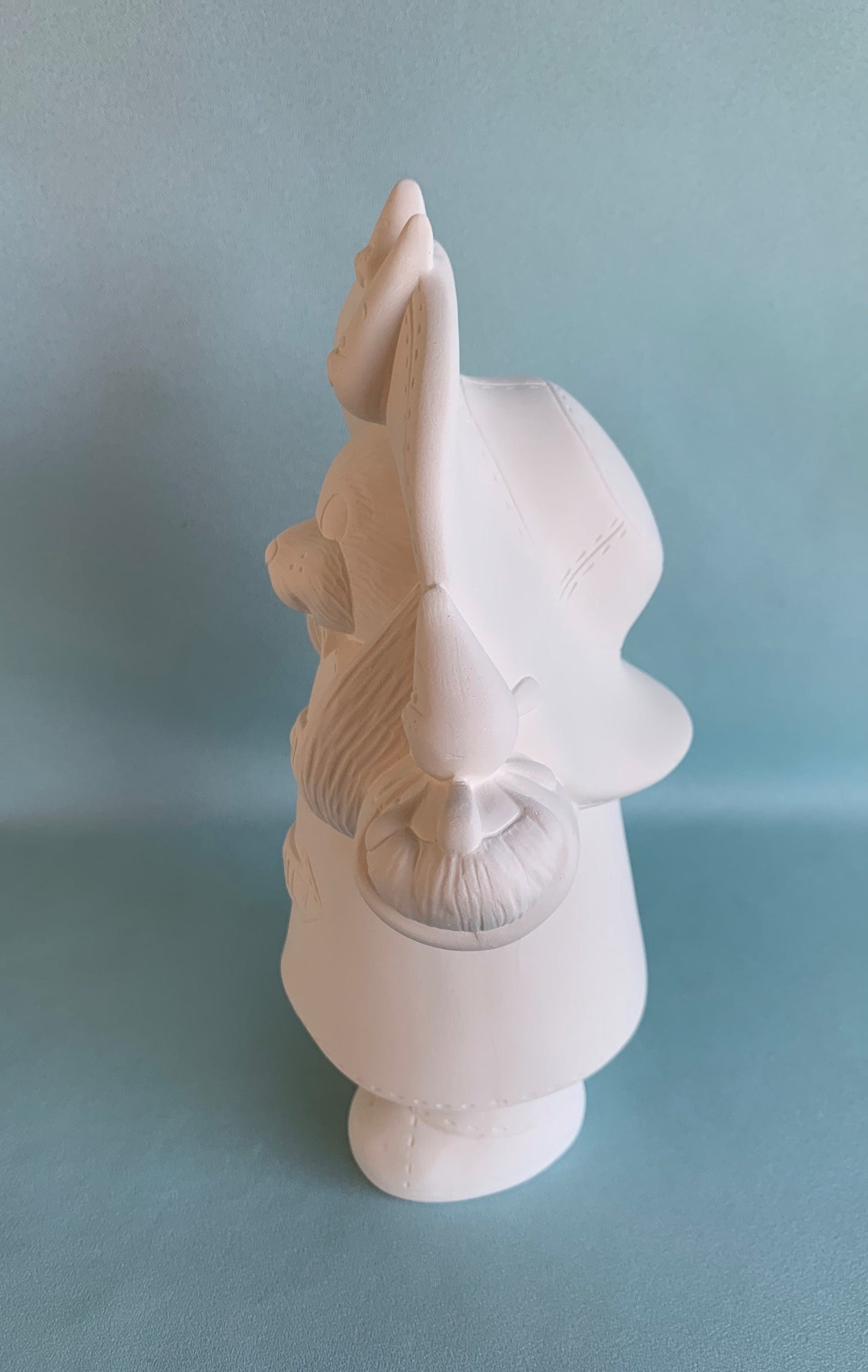 Ready to Paint Rain Coat Bunny - Do it Yourself Ceramics - Bisque Easter Rabbit - Papa Puddle Bunny