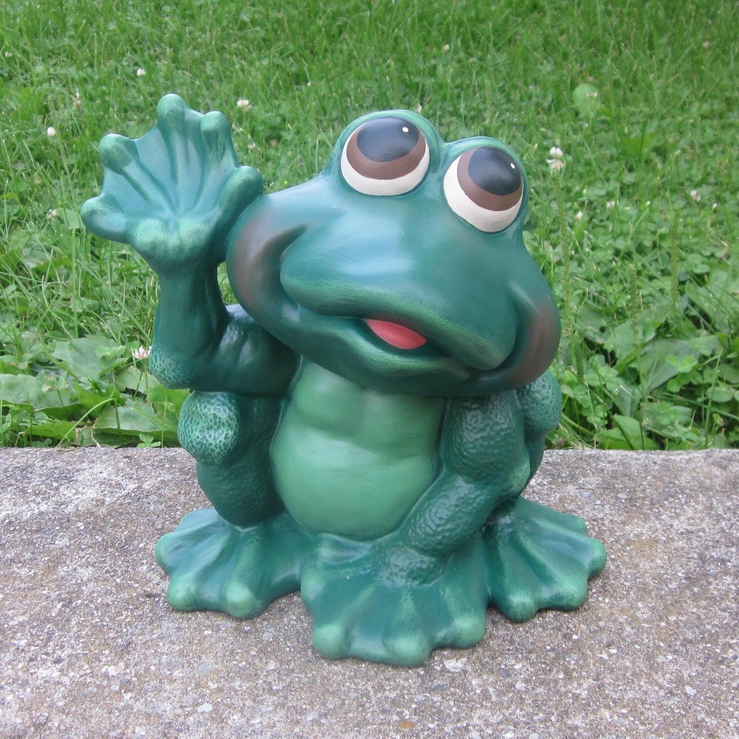 Ceramic Frog Statue - Ready to paint bisque - Teresa's Ceramics